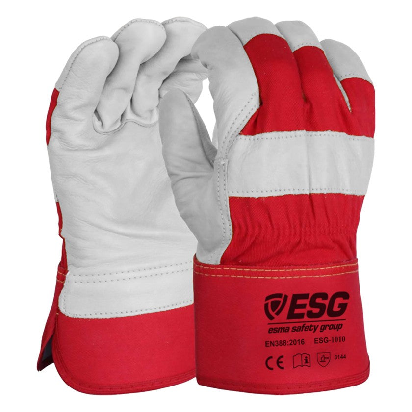 Перчатки монтажника Спецодежда, кожаные - ESG 1009/1010