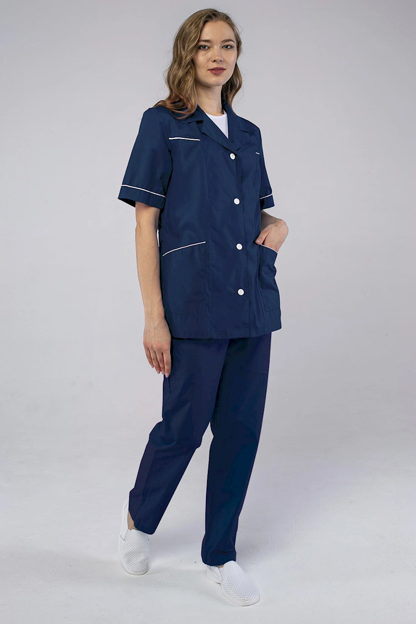 Костюм женский Fakel 25281963, синий, текстиль, размер 60/62