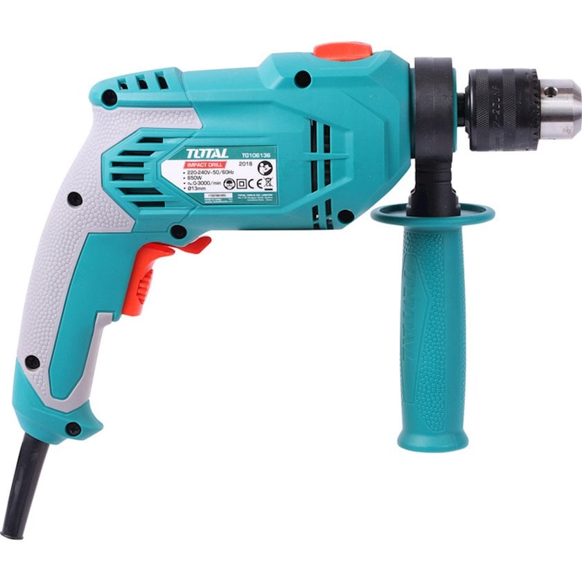 Дрель ударная Total TG106136 650 Вт 0-3000 об/мин