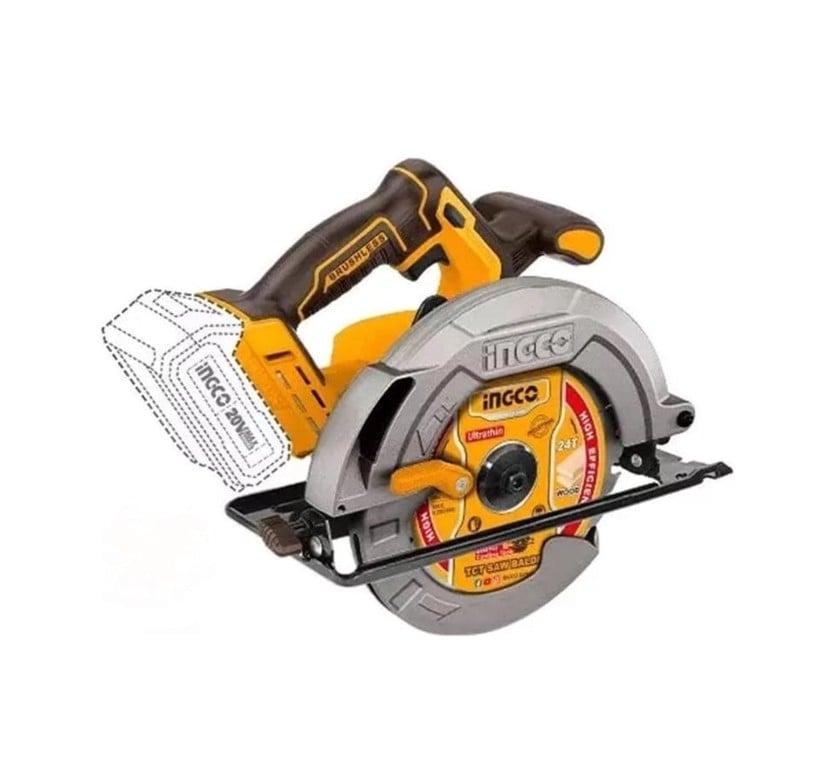 Циркулярная пила по дереву Ingco CSLI18511, 185 мм, 20V