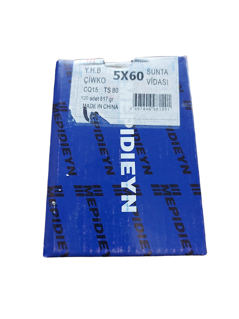 Шуруп Mepidieyn, 5x60 мм, 150 штук