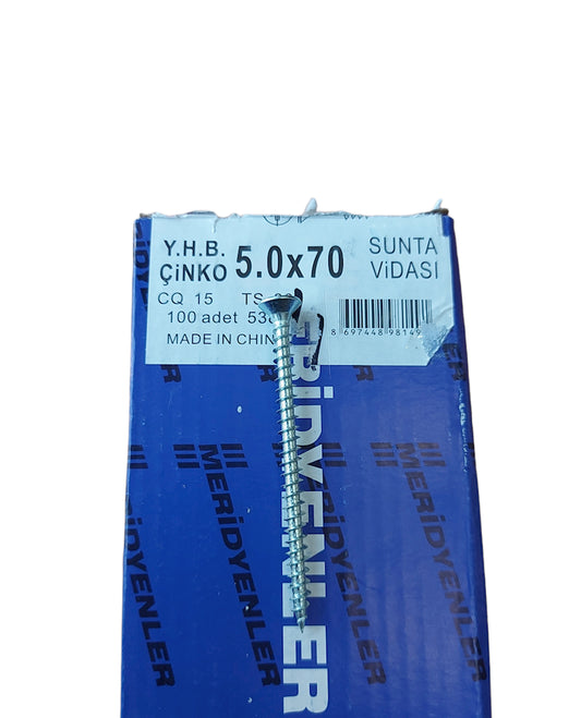 Шуруп Mepidieyn, 5x70 мм, 100 штук