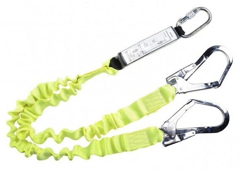 Двойной эластичный строп с амортизатором Portwest FP52, 180 см, желтый