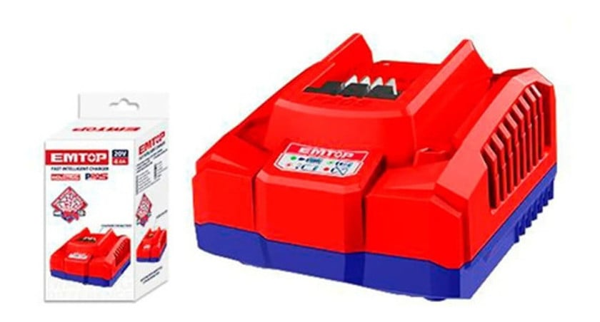 Зарядное устройство Emtop EFCR20411 для литий-ионных аккумуляторов 20В/4.0Ач.