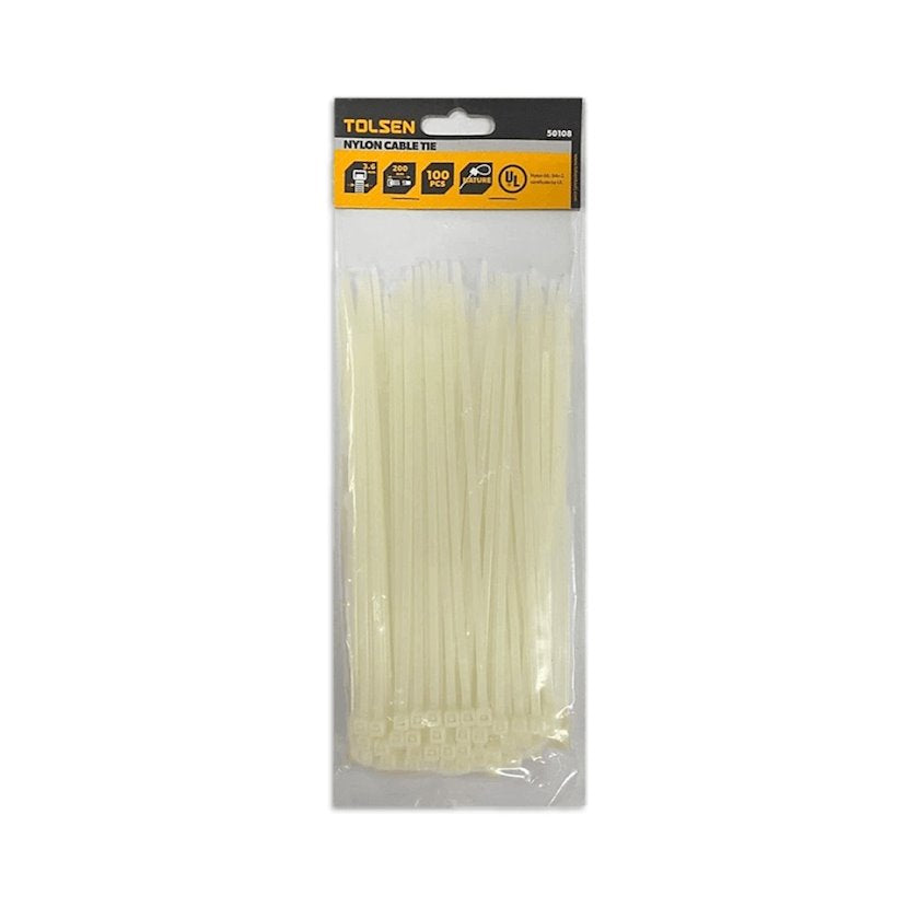 Набор хомутов Tolsen 50108, 3.6х200 мм, 100 шт