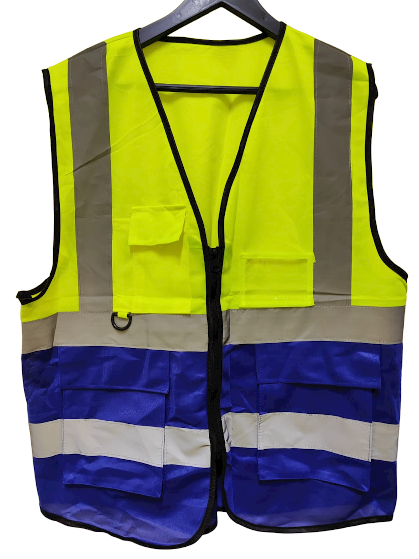 Жилет, желтый/синий
