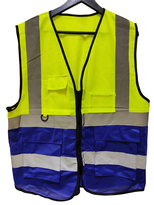 Жилет, желтый/синий