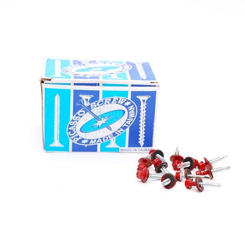 Набор шурупов для шифера TM.07648, 5.5х32 мм, 200 шт