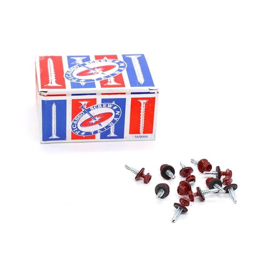 Набор шурупов для шифера TM.14566, 4.8х25 мм, 200 шт