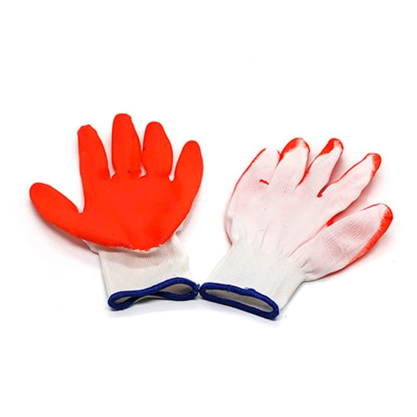 Рабочие перчатки TM.13118, белые/оранжевые