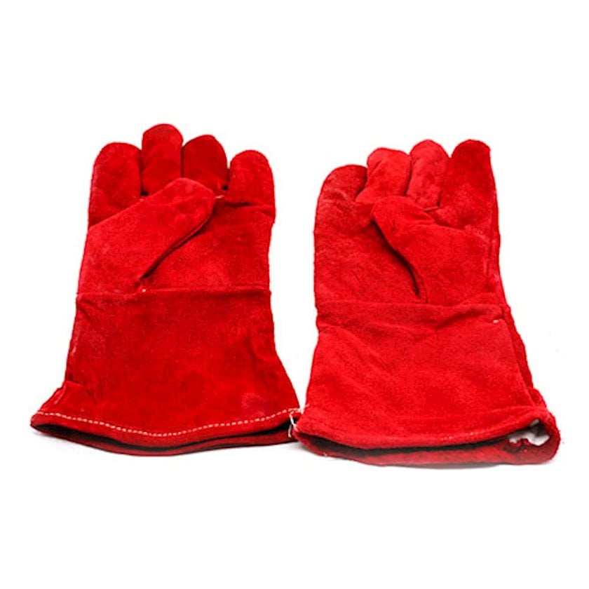 Рабочие перчатки для сварки 30 см, красные