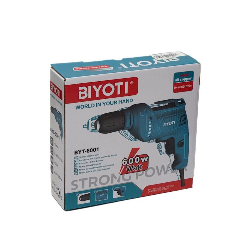 Дрель Biyoti BYT-6001, синяя