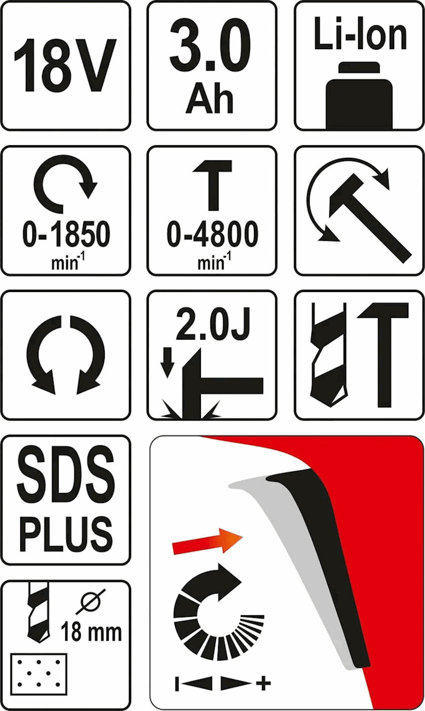 Перфоратор Yato YT-82770