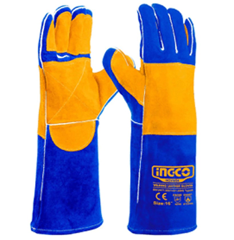 Защитные перчатки Ingco HGVW04, для сварки, размер 16"