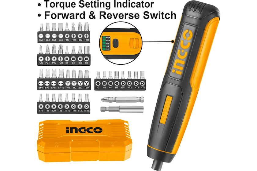 Электроотвертка Ingco CSDLI0403
