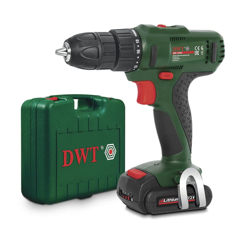 Аккумуляторная дрель DWT ABS - 12 л - 2 BMC 12 В