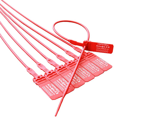 Пластиковая контрольная пломба Альфа Alfa-3.8, товар в ассортименте, 1000 шт