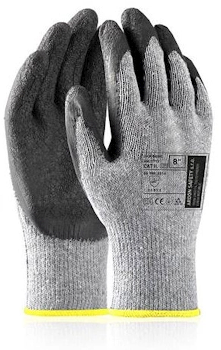 Перчатки Ardon Safety/Dick, полиэстер/хлопок, серые/черные, размер 10