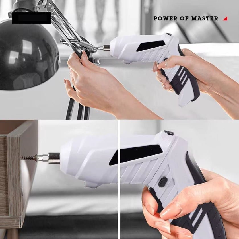 Flintronic Elektrikli Simsiz Tornavida Dəsti 3.6V/1300mAh 3.5Nm 25 Aksesuarlar USB Kabel LED İşıq - fan_49