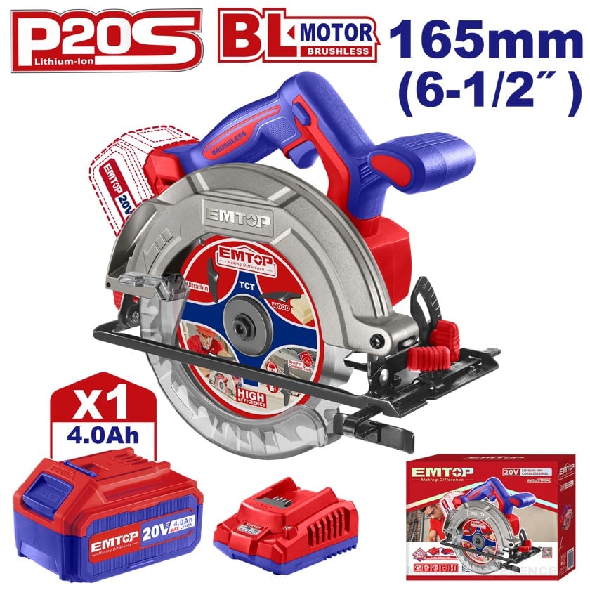Циркулярная пила Emtop ELCS16521