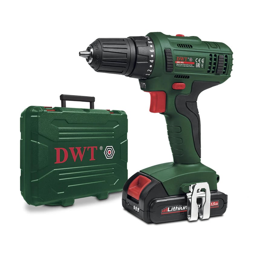 Дрель DWT ABS - 18 л - с 2 аккумуляторами BMC 18 В
