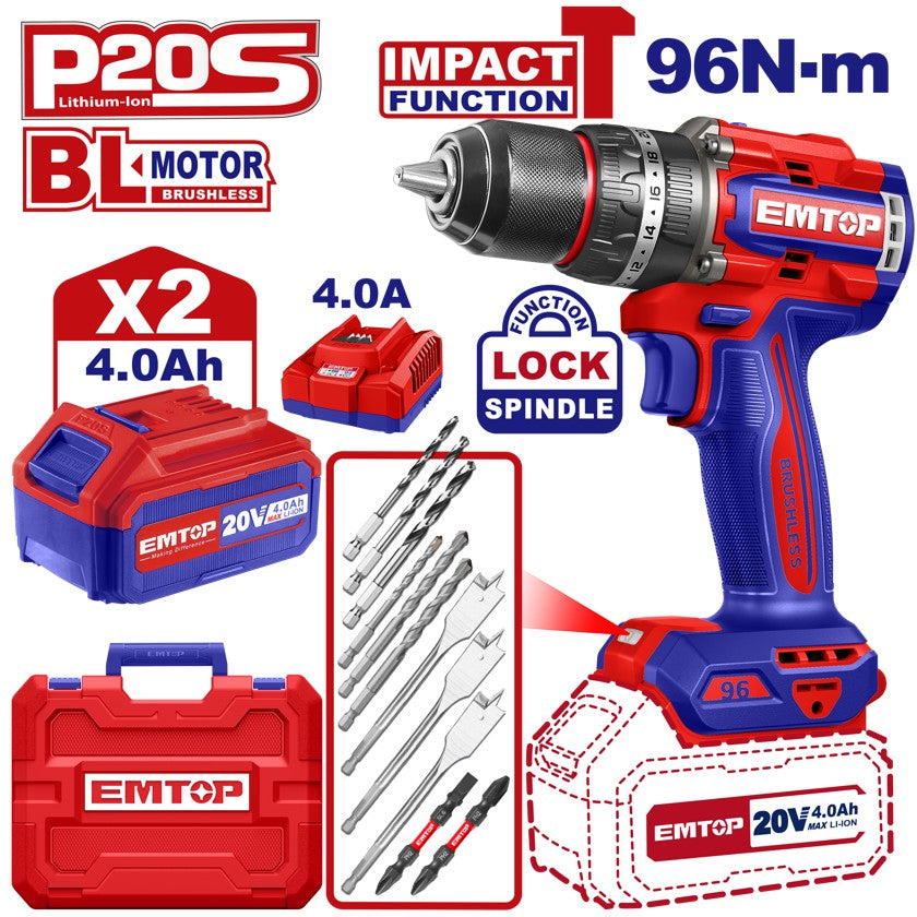 Дрель Emtop 96 N-m ECIDL20968