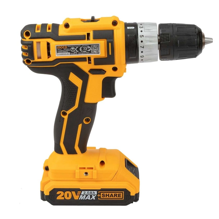 Дрель-шуруповерт Ingco CIDLI200215, 20В