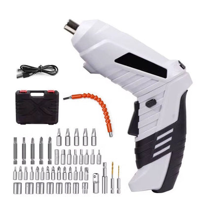Flintronic Elektrikli Simsiz Tornavida Dəsti 3.6V/1300mAh 3.5Nm 25 Aksesuarlar USB Kabel LED İşıq - fan_49