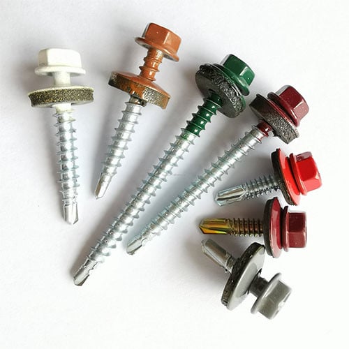 Шуруп 4,8x35 мм RAL3005, 170 шт.