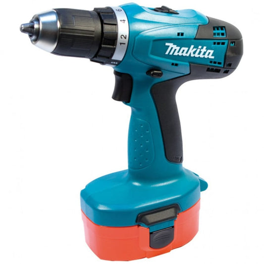 Шуруповерт Makita 6391 DWAE, 1.9 Ач, 42.27 Нм, аккумулятор Ni-Cd, 1300 об/мин, патрон 0.8-10 мм