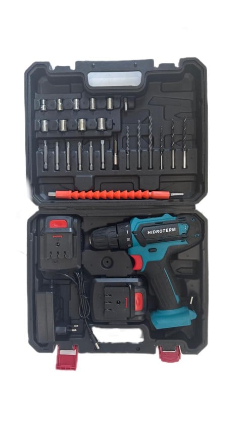 Шуруповерт HIDROTERM BB-0701, 16.8 В, 2 аккумулятора + кейс