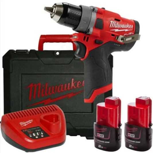 Дрель-шуруповерт Milwaukee M12FPD-202X CASE2X2.0