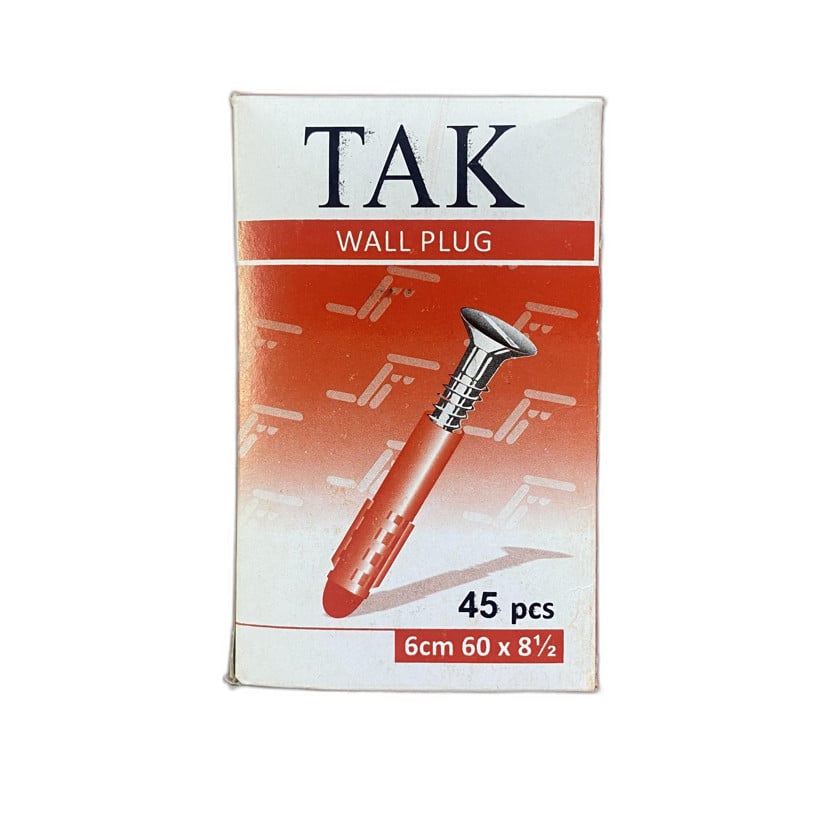 Дюбель TAK 6x60 мм, пластик/оцинкованная сталь, 45 шт