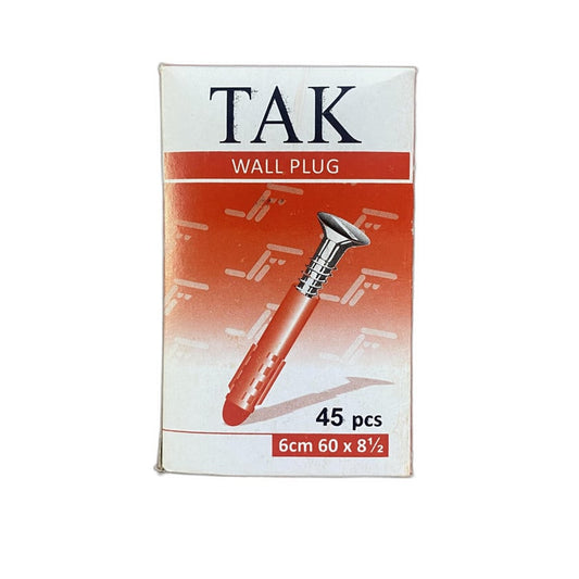 Дюбель TAK 6x60 мм, пластик/оцинкованная сталь, 45 шт