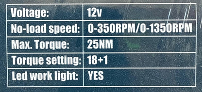 Шуруповерт HIDROTERM BB-0702, 12V, профессиональный + кейс