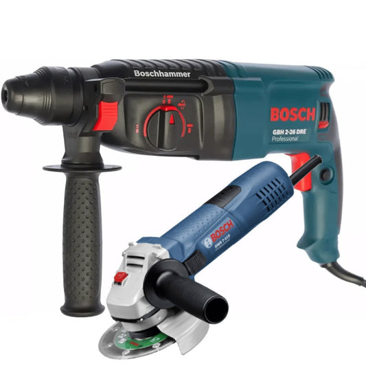 Набор электроинструментов Перфоратор Bosch GBH 2-26 DRE +Угловая шлифовальная машина Bosch GWS 7-125