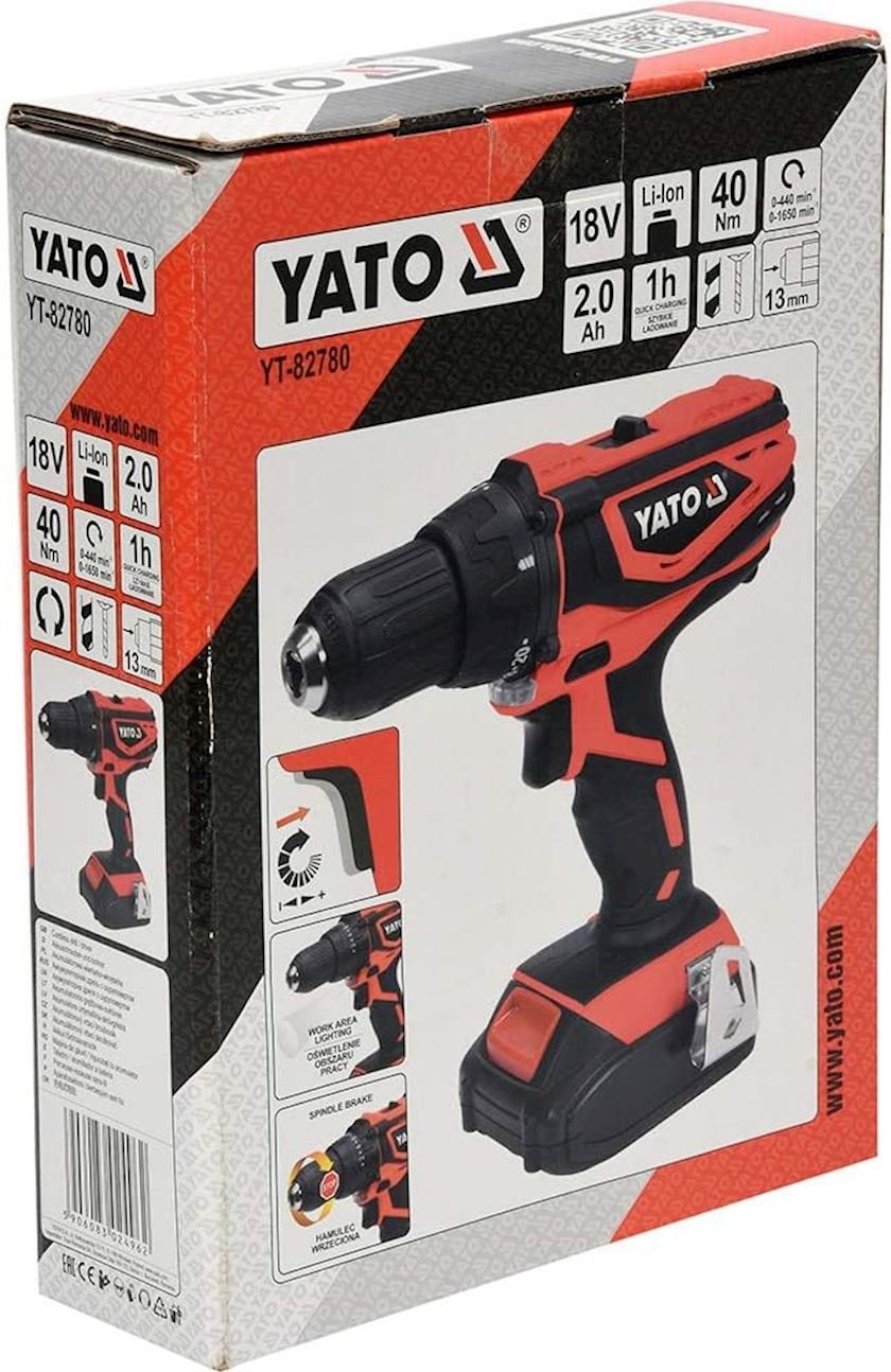 Дрель-шуруповерт Yato YT-82780
