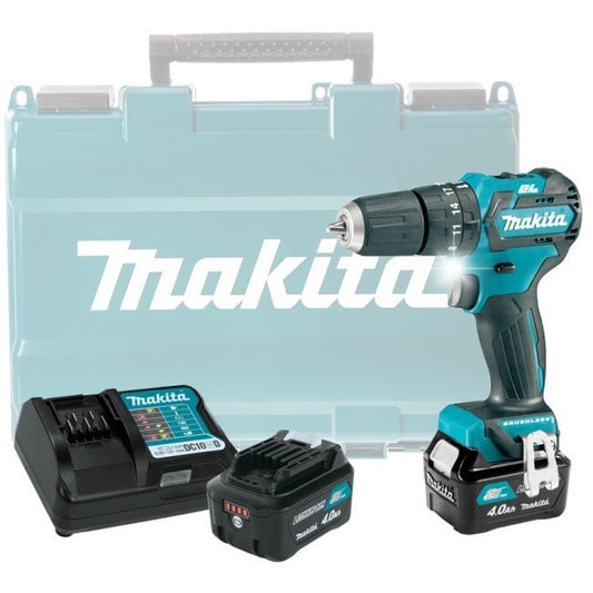 Шуруповерт Makita HP332DWME 12 В 35 Нм + 2 аккумулятора 4.0 Ач
