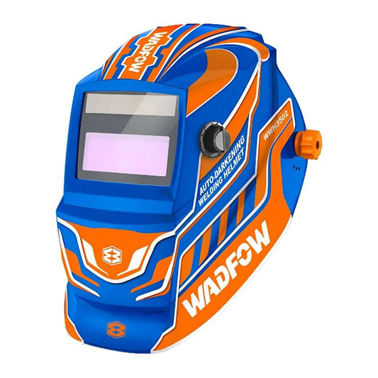 Автоматически затемняющаяся сварочная маска Wadfow WWH3502, синяя/оранжевая