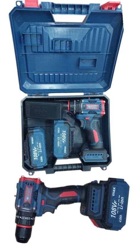 Аккумуляторная дрель Bosch + 2 аккумулятора 4Ач + кейс - Bosch_Drel_108Vf_SS75TT