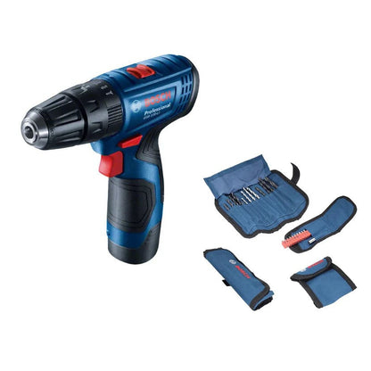 Дрель-шуруповерт Bosch с набором принадлежностей 12 В GSB 120 LI