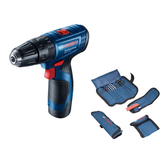 Дрель-шуруповерт Bosch с набором принадлежностей 12 В GSB 120 LI