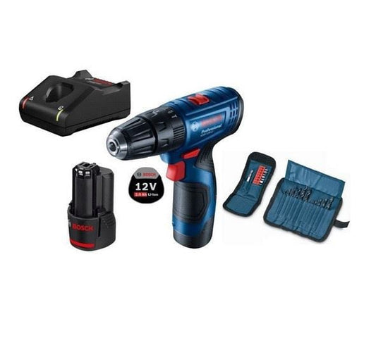 Аккумуляторная дрель-шуруповерт Bosch с набором принадлежностей 12 В GSB 120 LI