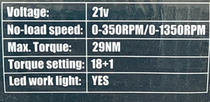 Шуруповерт HIDROTERM BB-0703, 21 В, 2 кг, кейс